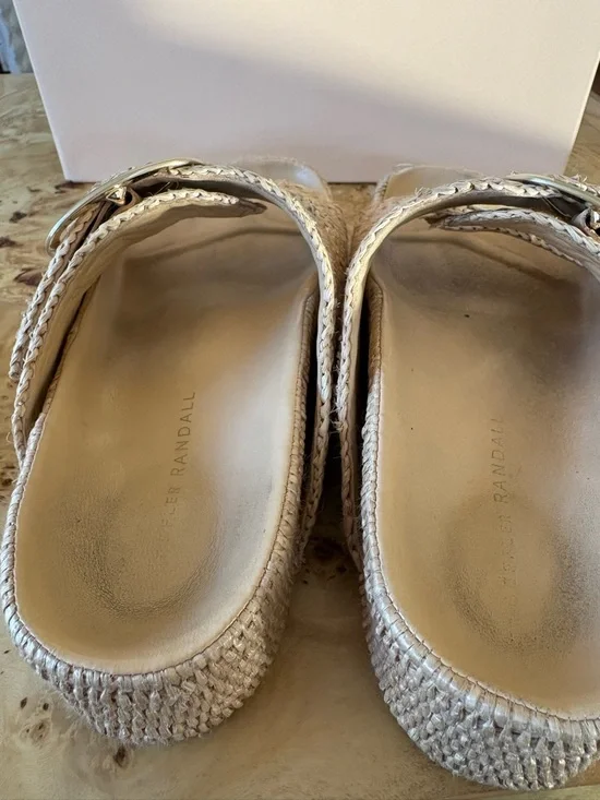 Loeffler Randal Theo Sandal in raffia - Picture 9 of 10